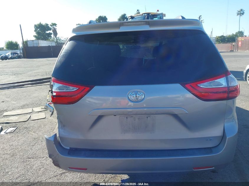 2015 Toyota Sienna Le 8 Passenger VIN: 5TDKK3DC7FS658381 Lot: 43787581