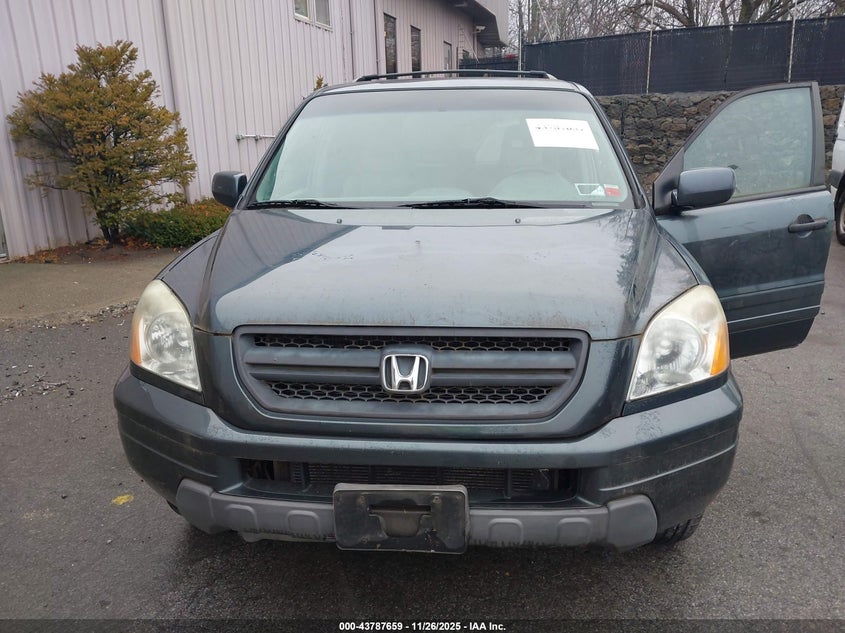2004 Honda Pilot Ex-L VIN: 5FNYF185X4B008654 Lot: 43787659