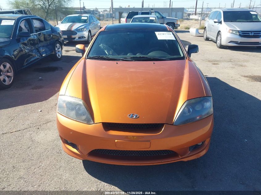 2006 Hyundai Tiburon Gt/Gt Limited/Se VIN: KMHHN65F96U221775 Lot: 43787759