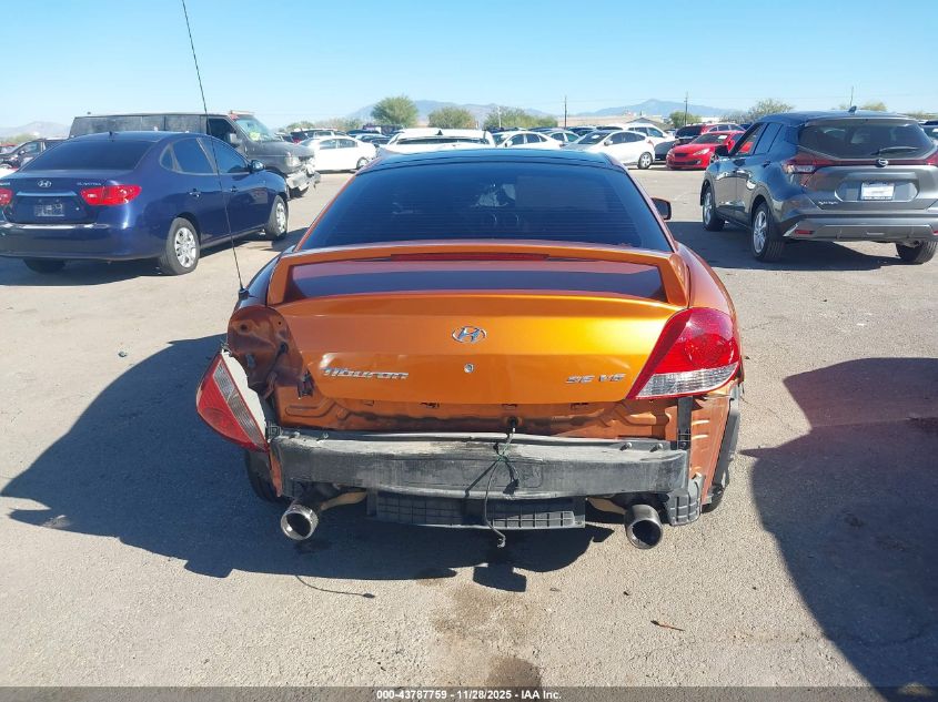 2006 Hyundai Tiburon Gt/Gt Limited/Se VIN: KMHHN65F96U221775 Lot: 43787759