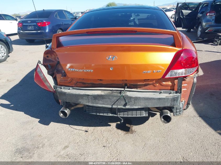 2006 Hyundai Tiburon Gt/Gt Limited/Se VIN: KMHHN65F96U221775 Lot: 43787759