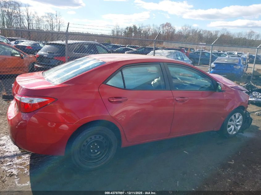 2016 Toyota Corolla Le VIN: 5YFBURHE2GP479863 Lot: 43787897