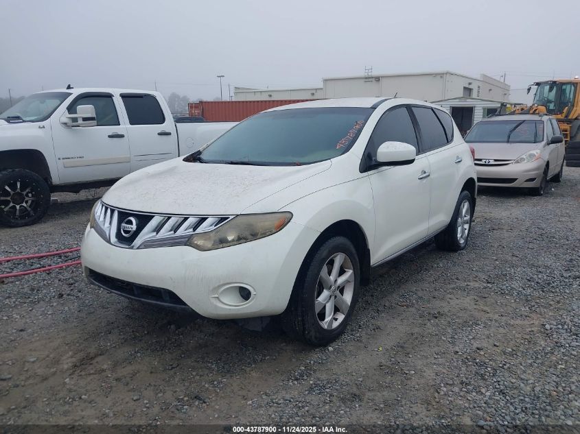 2009 Nissan Murano S VIN: JN8AZ18U19W011160 Lot: 43787900