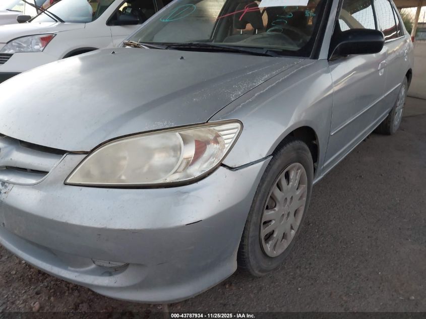 2005 Honda Civic Lx VIN: JHMES16555S006038 Lot: 43787934