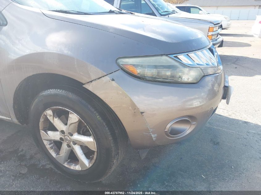 2009 Nissan Murano Sl VIN: JN8AZ18W89W100130 Lot: 43787952