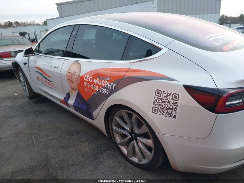 2018 Tesla Model 3 Long Range/Mid Range VIN: 5YJ3E1EAXJF006476 Lot: 43787958