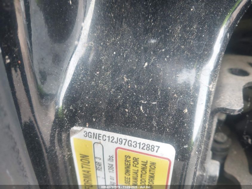 2007 Chevrolet Avalanche 1500 Ls VIN: 3GNEC12J97G312887 Lot: 43787976