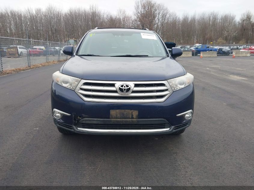 2012 Toyota Highlander Se V6 VIN: 5TDBK3EH6CS130983 Lot: 43788012