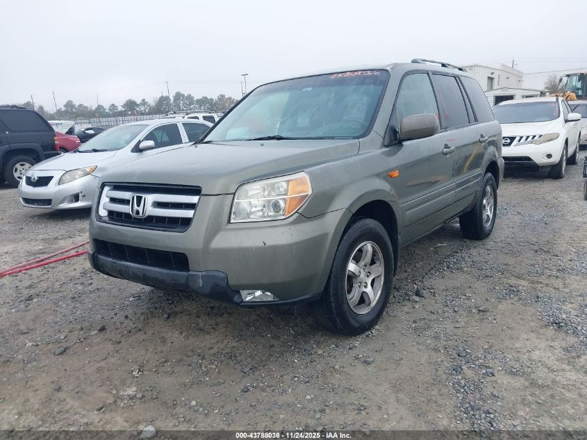 2007 Honda Pilot Ex-L VIN: 5FNYF28747B044982 Lot: 43788036