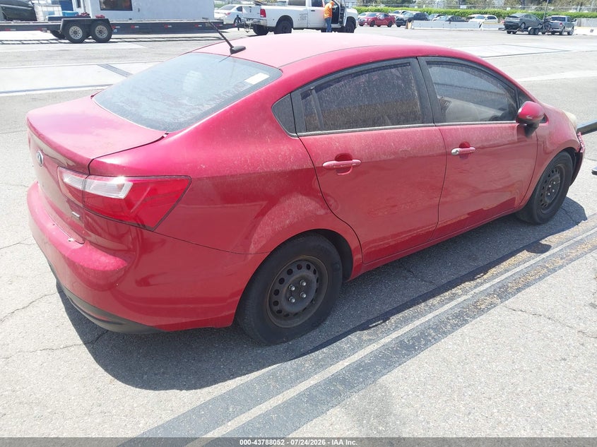 Vin: knadm4a3xd6168220, lot: 44283499, kia rio lx 20134