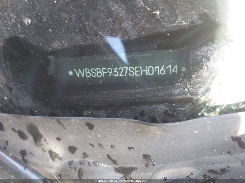 1995 BMW M3 VIN: WBSBF9327SEH01614 Lot: 43788104