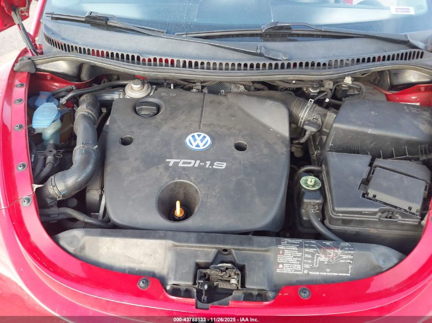 2001 Volkswagen New Beetle Gls Tdi VIN: 3VWCP21C81M474478 Lot: 43788133