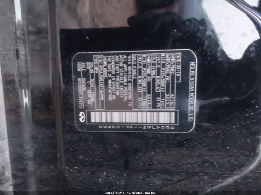 2019 Infiniti Qx50 Essential VIN: 3PCAJ5M11KF106995 Lot: 43788211