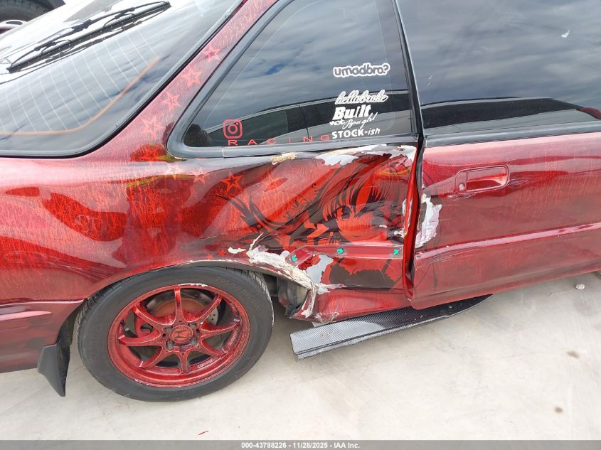 1991 Acura Integra Ls VIN: JH4DA9459MS033659 Lot: 43788226