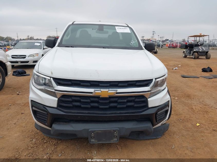 2021 Chevrolet Colorado 2Wd Long Box Wt VIN: 1GCHSBEA5M1156724 Lot: 43788334