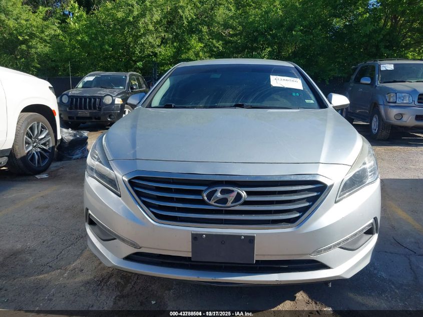 2015 Hyundai Sonata Se VIN: 5NPE24AF6FH123758 Lot: 43788504