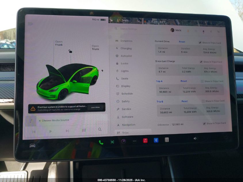 2018 Tesla Model 3 Long Range/Mid Range VIN: 5YJ3E1EA0JF006129 Lot: 43788558