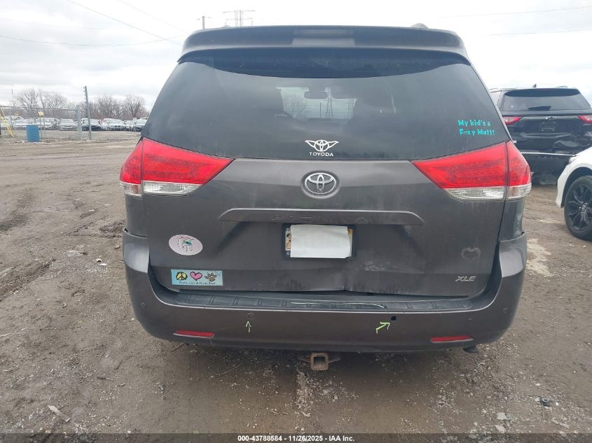 2013 Toyota Sienna Xle V6 8 Passenger VIN: 5TDYK3DC5DS372469 Lot: 43788584