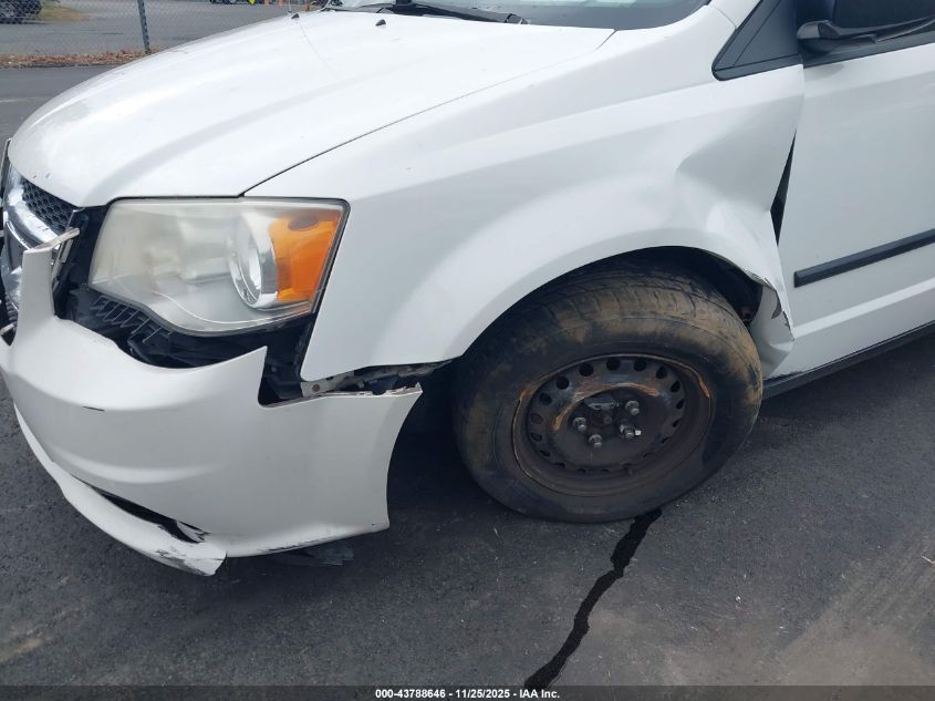 2013 Dodge Grand Caravan American Value Pkg VIN: 2C4RDGBGXDR533449 Lot: 43788646