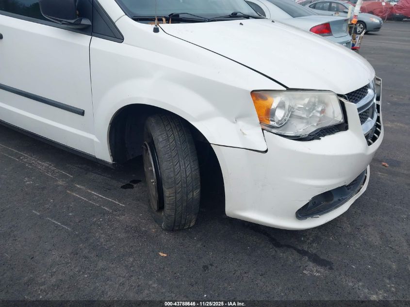 2013 Dodge Grand Caravan American Value Pkg VIN: 2C4RDGBGXDR533449 Lot: 43788646