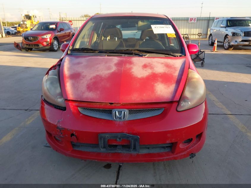 2007 Honda Fit Sport VIN: JHMGD38647S018690 Lot: 43788703