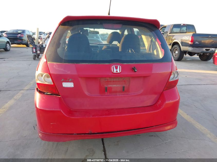 2007 Honda Fit Sport VIN: JHMGD38647S018690 Lot: 43788703