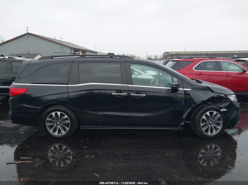 2022 Honda Odyssey Ex-L VIN: 5FNRL6H7XNB065420 Lot: 43788712