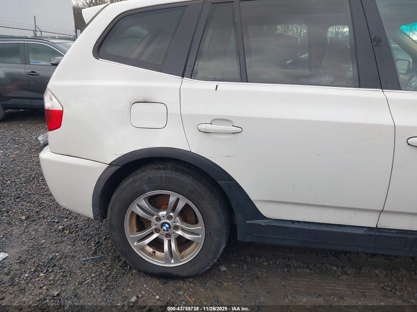 2006 BMW X3 3.0I VIN: WBXPA93416WG82624 Lot: 43788738