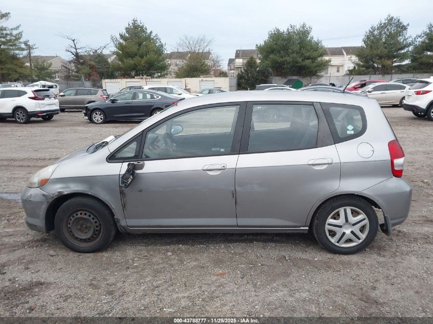 2007 Honda Fit VIN: JHMGD37417S051632 Lot: 43788777