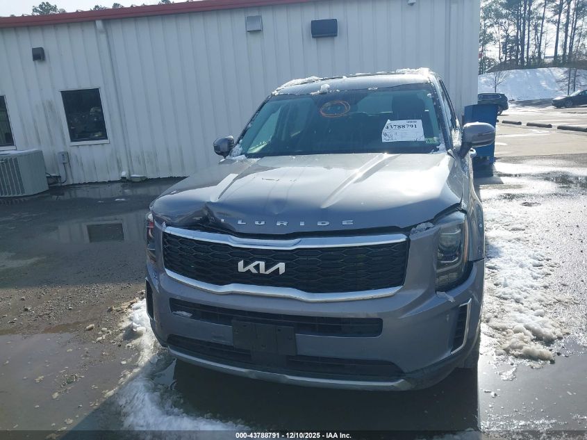 2022 Kia Telluride S VIN: 5XYP6DHC6NG207352 Lot: 43788791