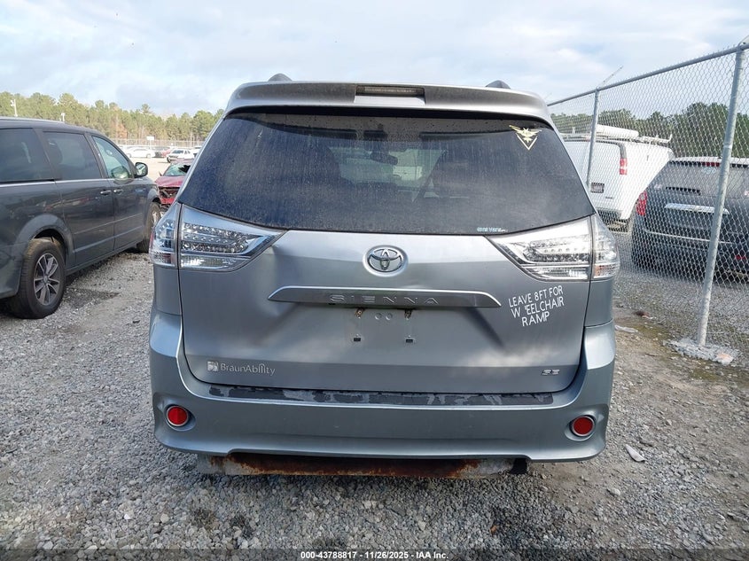 2014 Toyota Sienna Se 8 Passenger VIN: 5TDXK3DC7ES421622 Lot: 43788817