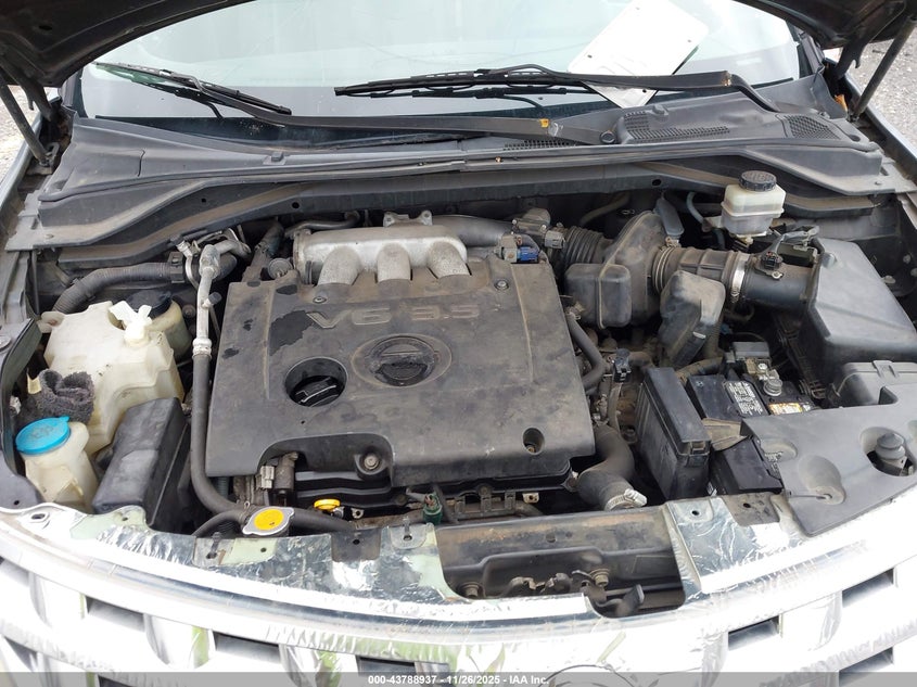 2003 Nissan Murano Sl VIN: JN8AZ08T63W114437 Lot: 43788937