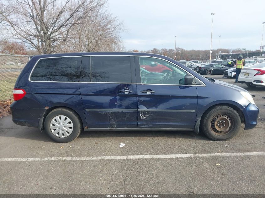 2007 Honda Odyssey Lx VIN: 5FNRL38227B134073 Lot: 43788993