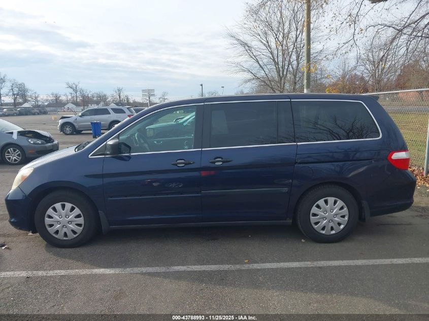 2007 Honda Odyssey Lx VIN: 5FNRL38227B134073 Lot: 43788993