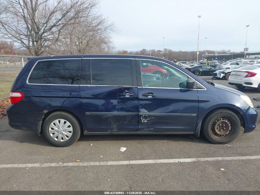 2007 Honda Odyssey Lx VIN: 5FNRL38227B134073 Lot: 43788993