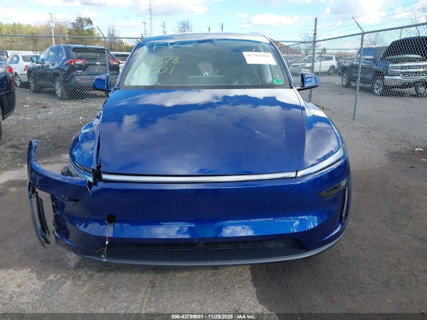 2026 Tesla Model Y Long Range Dual Motor All-Wheel Drive/Long Range Launch Series VIN: 7SAYGDEEXTA501042 Lot: 43789001