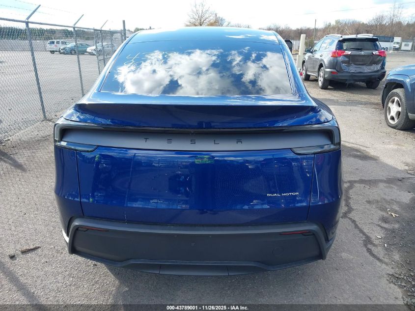 2026 Tesla Model Y Long Range Dual Motor All-Wheel Drive/Long Range Launch Series VIN: 7SAYGDEEXTA501042 Lot: 43789001
