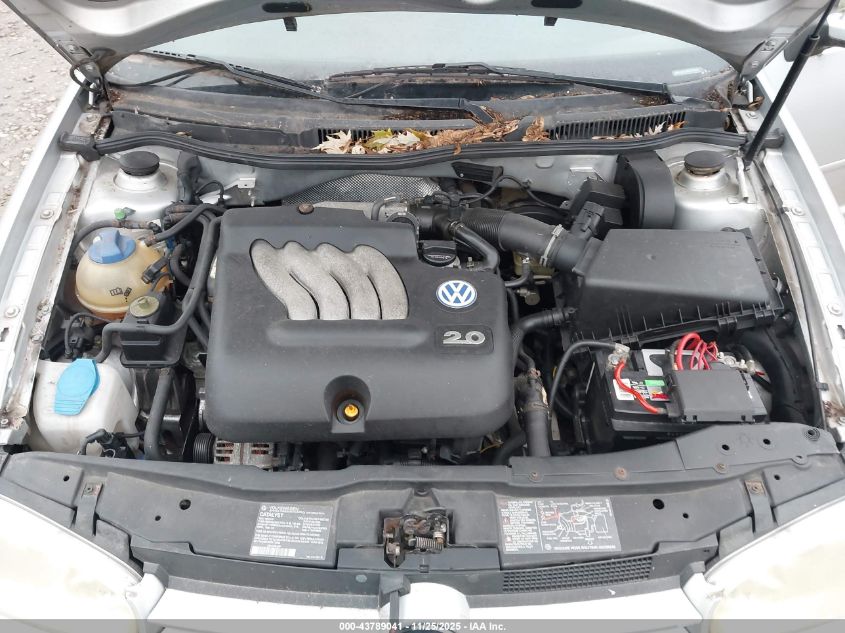 2002 Volkswagen Golf Gls 2.0L VIN: 9BWGB61J924070908 Lot: 43789041