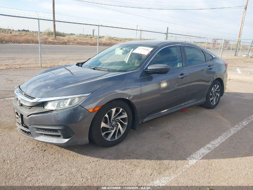 2016 Honda Civic Ex VIN: 2HGFC2F70GH504315 Lot: 43789086