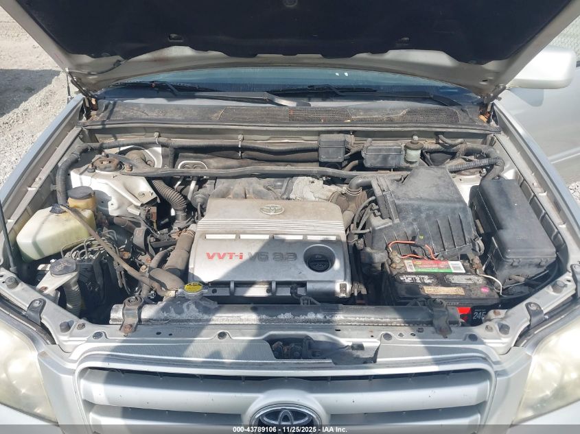 2007 Toyota Highlander V6 VIN: JTEGP21AX70139796 Lot: 43789106
