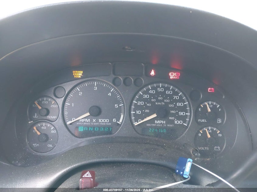 2001 Chevrolet Blazer Lt VIN: 1GNCS13W312120708 Lot: 43789157