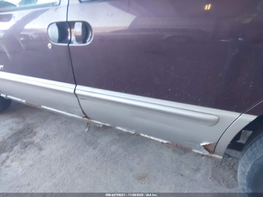 2000 Nissan Quest Gle/Gxe/Se-Cloth/Se-Leather VIN: 4N2XN11T2YD816997 Lot: 43789221