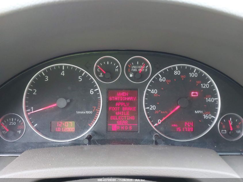 2004 Audi A6 2.7T S-Line VIN: WAUCD64B64N098988 Lot: 43789359