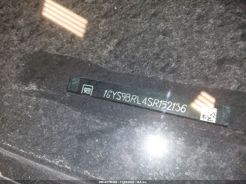 2025 Cadillac Escalade Premium Luxury VIN: 1GYS9BRL4SR152136 Lot: 43789360
