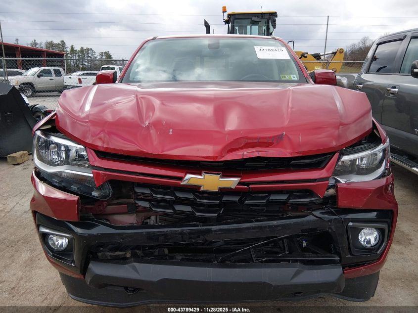 2021 Chevrolet Colorado 4Wd Short Box Lt VIN: 1GCGTCEN5M1293079 Lot: 43789429