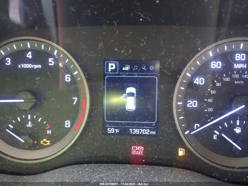 2017 Hyundai Tucson Se VIN: KM8J3CA44HU343263 Lot: 43789591