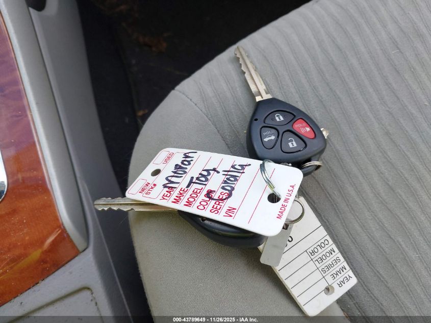 2009 Toyota Corolla Xle VIN: 2T1BU40EX9C035521 Lot: 43789649