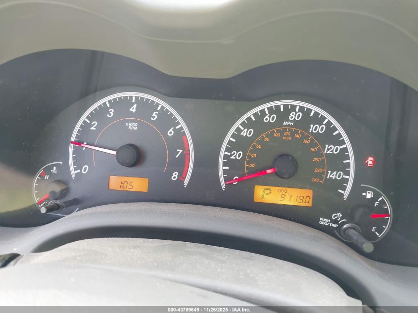 2009 Toyota Corolla Xle VIN: 2T1BU40EX9C035521 Lot: 43789649