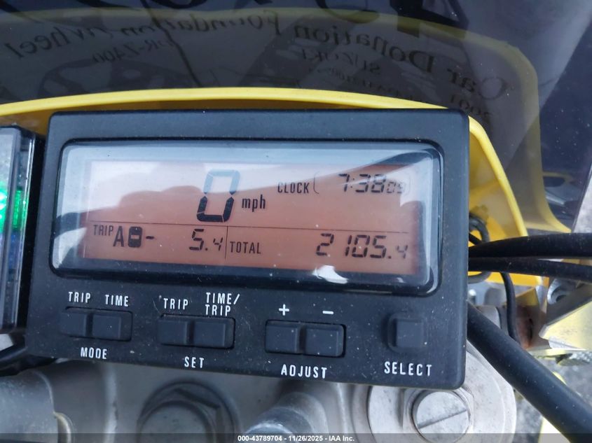 2001 Suzuki Dr-Z400 S VIN: JS1SK43A412100942 Lot: 43789704