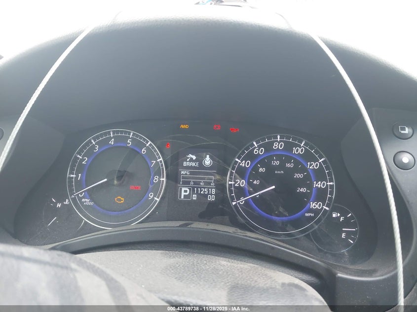 2011 Infiniti Ex35 Journey VIN: JN1AJ0HR0BM853341 Lot: 43789738